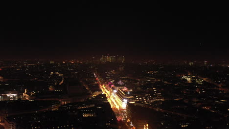 Boulevard-Haussmann-Paris-by-night-aerial-view-9th-arrondissement-France